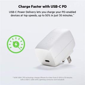 img 2 attached to Belkin Works with Chromebook 60W GaN Charger: Fast USB-C PD Charger, Certified for Chromebook and MacBook Pro Charging