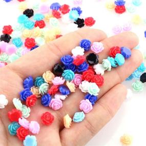 img 2 attached to Tegg 100PCS Cabochons Flatbacks Jewelry