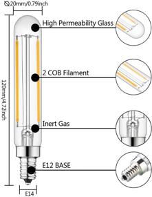 img 2 attached to 🕯️ Enhanced Dimmable Replacement Candelabra Filament Incandescent: Illuminate with Style!