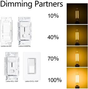 img 1 attached to 🕯️ Enhanced Dimmable Replacement Candelabra Filament Incandescent: Illuminate with Style!