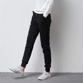 img 1 attached to 👖 Duyang Women's Sherpa-Lined Sweatpants: Stay Cozy and Stylish with Athletic Jogger Harem Pants