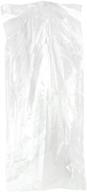 set of 50 transparent garment bags - suit, clothing, gown, and dress storage - 60 × 120 cm logo