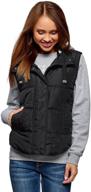 ultra chic women's quilted 🧥 vest with stylish hood by oodji ultra logo