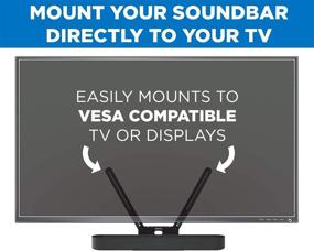 img 3 attached to 🔊 Mount-It! Полка для монтажа звуковой панели ТВ для динамика Sonos Beam: 200 мм-600 мм VESA, Комплект крепления совместимого звукового штатива.