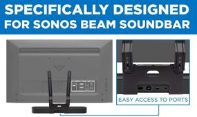 img 1 attached to 🔊 Mount-It! Полка для монтажа звуковой панели ТВ для динамика Sonos Beam: 200 мм-600 мм VESA, Комплект крепления совместимого звукового штатива.