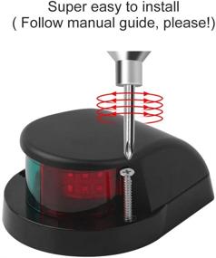 img 1 attached to Osinmax LED Boat Navigation Light - High-Quality Bow Light for Boats, Marine LED Navigation Lights. Ideal Front Light for Small Boats and Pontoons