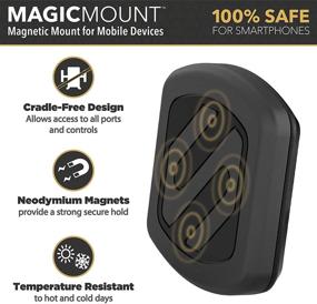 img 3 attached to 🚗 SCOSCHE MAGVM2B MagicMount Magnetic Vent Mount Holder - Optimized for Vehicles | Frustration-Free Packaging | Sleek Black Design