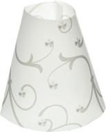 elegant gray flower wine glass lampshades by royal designs - set of 20 logo