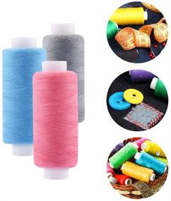 img 3 attached to 🧵 Quilting Thread Set - 30 Spools of Polyester Sewing Thread for Quilting, Serger, Overlock Embroidery, and All Purpose Repair Works by Connecting Threads - Ideal for Sewing Machines and Handcrafts