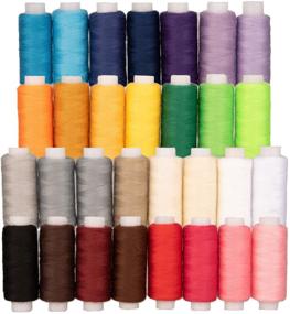 img 4 attached to 🧵 Quilting Thread Set - 30 Spools of Polyester Sewing Thread for Quilting, Serger, Overlock Embroidery, and All Purpose Repair Works by Connecting Threads - Ideal for Sewing Machines and Handcrafts