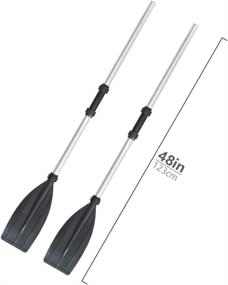 img 3 attached to 🚣 Morimoe Aluminum Alloy Kayak Paddles/Boat Oars - Floating Combo, 1 Pair