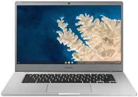 img 4 attached to 💻 Обновленный ноутбук Samsung Chromebook 4 с 15,6-дюймовым Full HD дисплеем, процессором Intel Celeron, 4 ГБ оперативной памяти, 32 ГБ памяти Emmc, Wi-Fi - серебристый