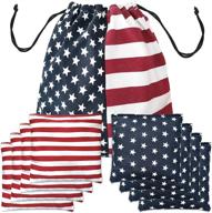 🌽 nattork premium cornhole bags - all weather duckcloth bean bags set of 8 for tossing game - regulation weight & size with tote bag логотип