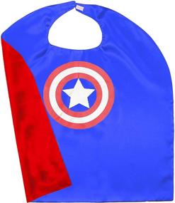 img 1 attached to 🦸 Superhero Cape Kids Avengers Mask Cosplay Costumes: Unleash Your Inner Hero!