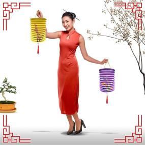 img 3 attached to 🏮 Vibrant Multicolor Chinese Paper Lanterns & Japanese Decorations: Perfect for Home, Parties, and Festive Celebrations like Chinese New Year & Moon Festival