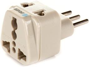 img 2 attached to OREI WP-L-GN Grounded Universal 2 in 1 Plug Adapter - Type L for Italy & Uruguay - High Quality - CE Certified - RoHS Compliant