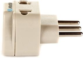 img 1 attached to OREI WP-L-GN Grounded Universal 2 in 1 Plug Adapter - Type L for Italy & Uruguay - High Quality - CE Certified - RoHS Compliant
