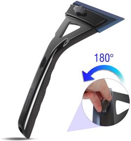 img 3 attached to ❄️ Winzwon Adjustable Ice Scraper: Efficiently Remove Frost, Snow, and Ice from Car Windshield - Perfect Gift for Men and Women