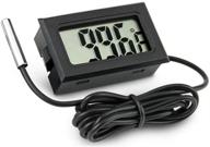 🌡️ jedew aquarium thermometer: accurate lcd digital gauge for reptile & fish tanks, terrariums, and refrigerators - fahrenheit (℉) display логотип