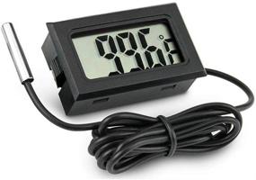 img 4 attached to 🌡️ JEDEW Aquarium Thermometer: Accurate LCD Digital Gauge for Reptile & Fish Tanks, Terrariums, and Refrigerators - Fahrenheit (℉) Display