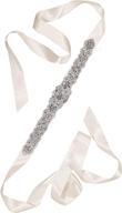 💎 redowa rhinestone wedding belt: bridal sash applique with crystal pearls & beaded accents logo