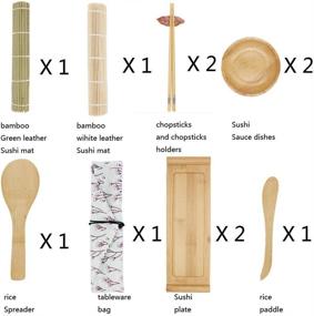 img 3 attached to Улучшите свой обед с посудой для ужина YULAO Chopsticks 1Tableware Spreade.