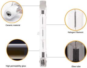 img 2 attached to 💡 Enhanced Illumination: Dimmable Halogen J Type Floodlight with 1050Lm Lumens