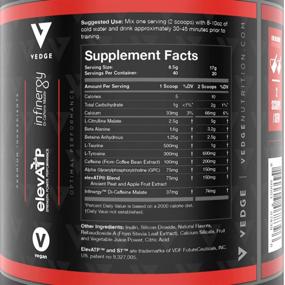 img 2 attached to 🥭 Vedge Nutrition Peach Mango Pre-Workout: Vegan, Dairy-Free, Soy-Free, Non-GMO Energy Booster - 40 Servings