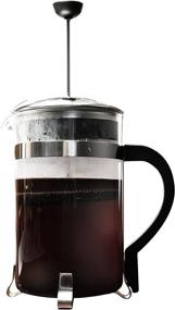 img 1 attached to ☕ Primula Classic French Press Coffee/Tea Maker - Glass 8 Cup/32 Oz, Black/Chrome Accents for Enhanced SEO