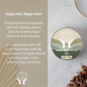 img 2 attached to 👶 Organic Baby Bum Balm: Gentle & Natural Skin Care for Baby's Sensitive Bum - Woman In The Moon (1 Pack)