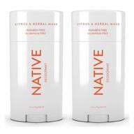 refreshing native citrus & herbal deodorant 2.65oz (2 pack) for long-lasting freshness logo