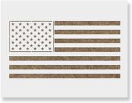 american flag stencil template reusable logo