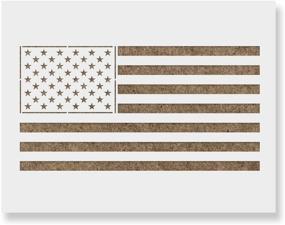 img 4 attached to American Flag Stencil Template Reusable