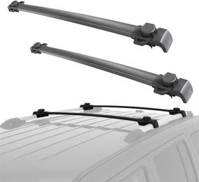 img 4 attached to 🚙 High-Quality Roof Rack Cross Bar Rail for 2007-2017 Jeep Patriot - Cargo Racks for Convenient Luggage, Canoe, and Kayak Carrying