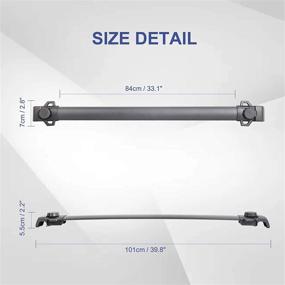 img 3 attached to 🚙 High-Quality Roof Rack Cross Bar Rail for 2007-2017 Jeep Patriot - Cargo Racks for Convenient Luggage, Canoe, and Kayak Carrying