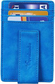 img 1 attached to Ultimate Travelambo Pocket Wallet: Sleek Minimalist Design with Advanced RFID Blocking Feature for Men's Fashion and Security