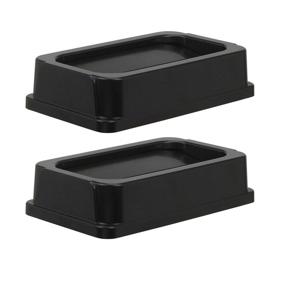 img 4 attached to 🗑️ 2-Pack of AmazonCommercial 23 Gallon Double Flip Lid Trash Cans - Sleek Black Design