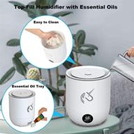 🌬️ animore top fill 3l cool mist humidifier with remote, timer, sleep mode, essential oil tray, auto shut off, humidity control - ideal for bedroom, office, large room, babyroom logo