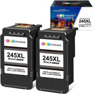 🖨️ gpc image canon 245xl ink cartridge replacement - compatible with pixma mx492, mx490, tr4520, ts3120, mg2420, mg2522, mg2922, mg2520 printers - 2 black cartridges logo