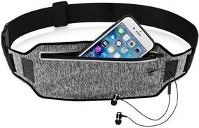 img 3 attached to 🏃 EpicGadget(TM) Reflective Running Belt - Lightweight Water Resistant Fitness Waist Pack with Adjustable Waistband