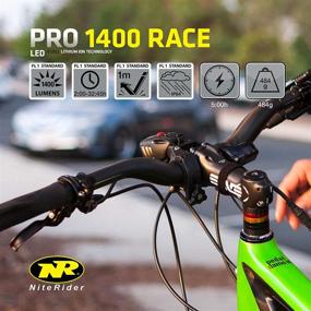 img 3 attached to NiteRider Pro 1400 Race: Ultimate Lightweight MTB Race Bike Light, 1400 Lumens Max Output, Durable and High Performance Front Light with Excellent MTB Beam Pattern