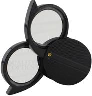 🔍 high-quality folding jewelers loupe pocket magnifier: double folding 5x 10x loupe by quality optics usa logo