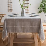 🍽️ bubiquer tablecloth: fade-resistant, dust-proof decorative cover логотип