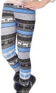 winter warm pants for girls - colorful autumn fleece-lined thick leggings by csbks logo