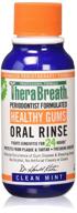 therabreath healthy gums oral rinse - clinically formulated 24-hour protection, clean mint flavor - pack of 6 logo