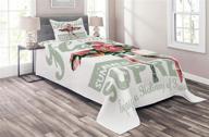 lunarable silhouette surfboard decorative bedspread logo