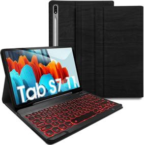 img 4 attached to 🔲 REAL-EAGLE Galaxy Tab S7 11 inch Backlit Keyboard Case 2020 SM-T870 SM-T875 - Ultimate Keyboard Cover for Samsung Galaxy Tab S7 2020 11" T870 T875 (Black)