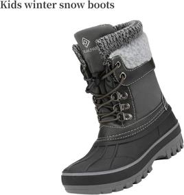 img 3 attached to 👞 DREAM PAIRS KMONTE 1 Boys' Shoes: Insulated, Waterproof Boots