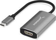 адаптер sabrent usb type-c к hdmi 2.1: 8k/60 гц и 4k/120 гц для высокой частоты обновления и разрешения, совместим с thunderbolt 3. логотип