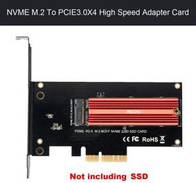 img 3 attached to Адаптер карты M.2 PCIe NVMe SSD на PCIe 3.0 x 4 с улучшенным алюминиевым радиатором для охлаждения